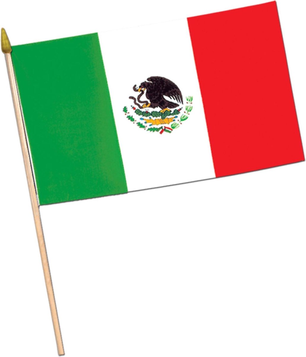 360 DEGREES - Mexicaanse vlag met stok - Decoratie > Vlaggen